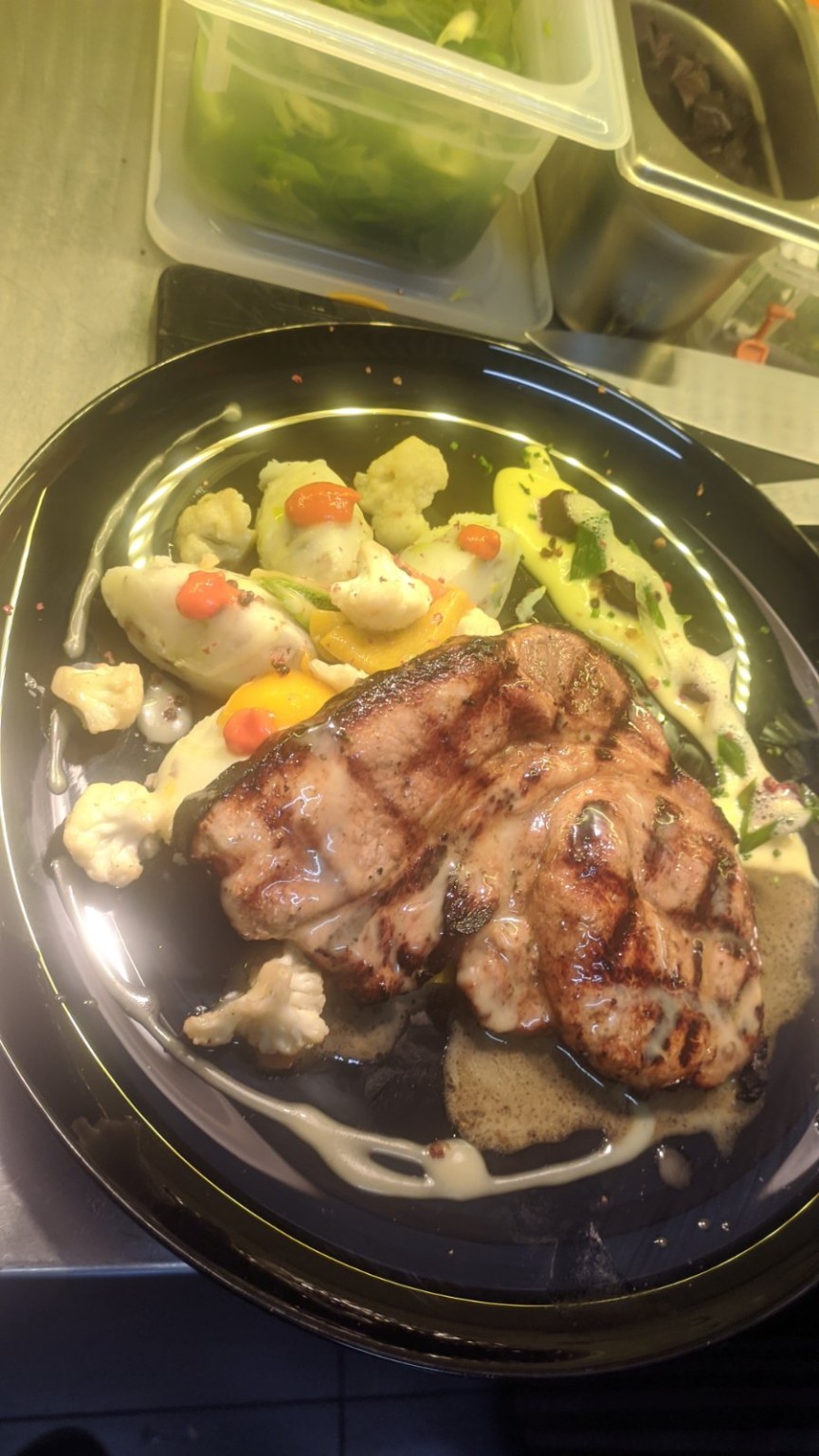 Elegant plated creation